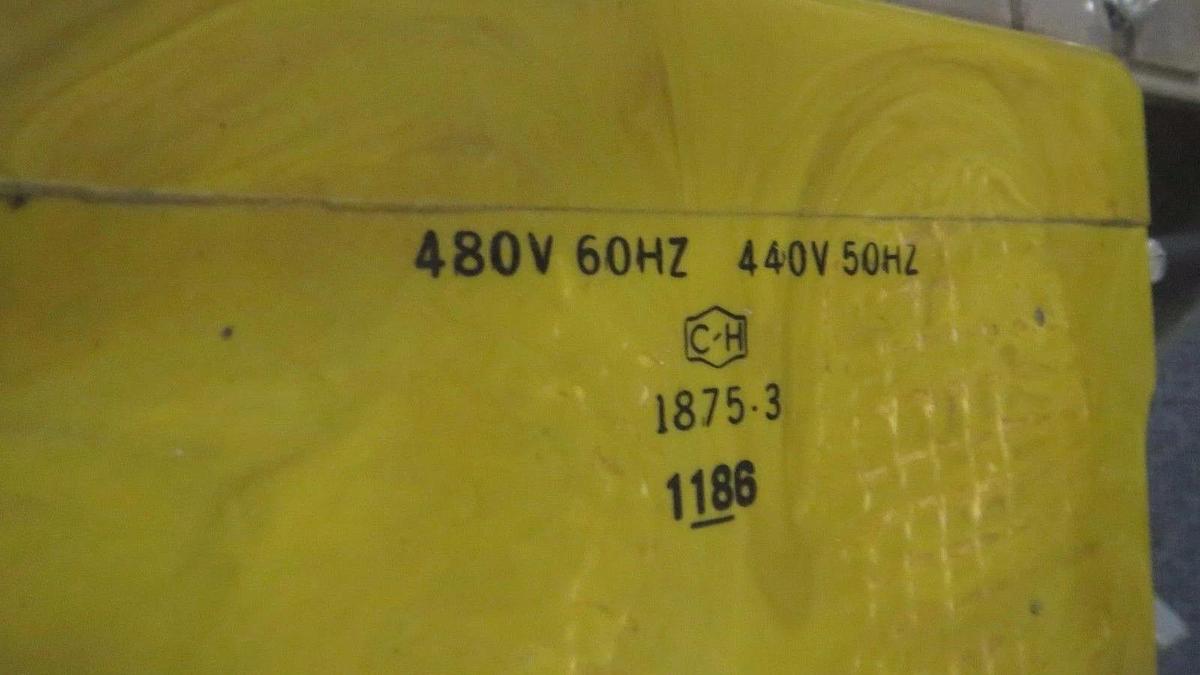 Used CUTLER HAMMER NEMA SIZE 6 CONTACTOR C10JN3 540 AMP 600V W/ 480V COIL