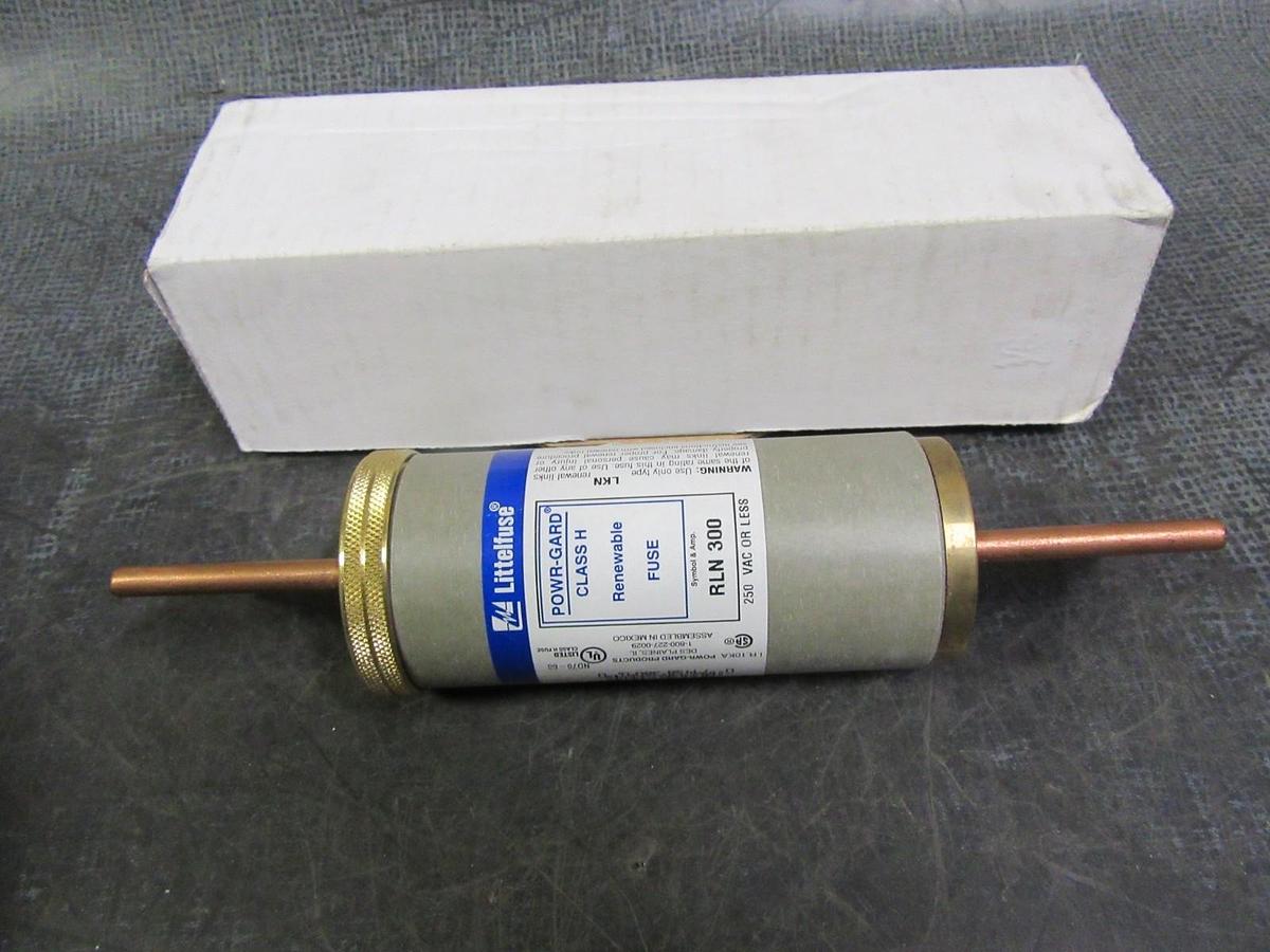 NEW LITTELFUSE RLN300 RENEWABLE FUSE CLASS H 300 AMP 250 VOLT RLN300 *WARRANTY*
