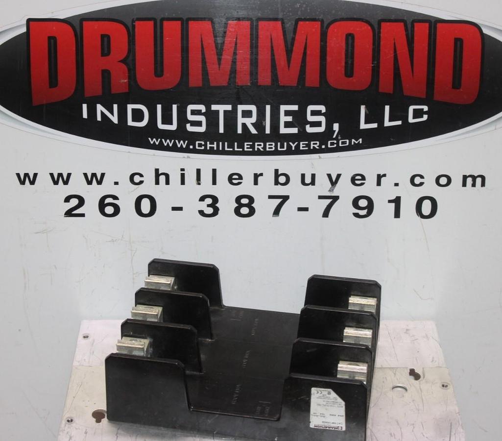 Used MARATHON FUSE HOLDER R6F100A3B 3-POLE 600 VOLT 100 AMP FOR CLASS H FUSE