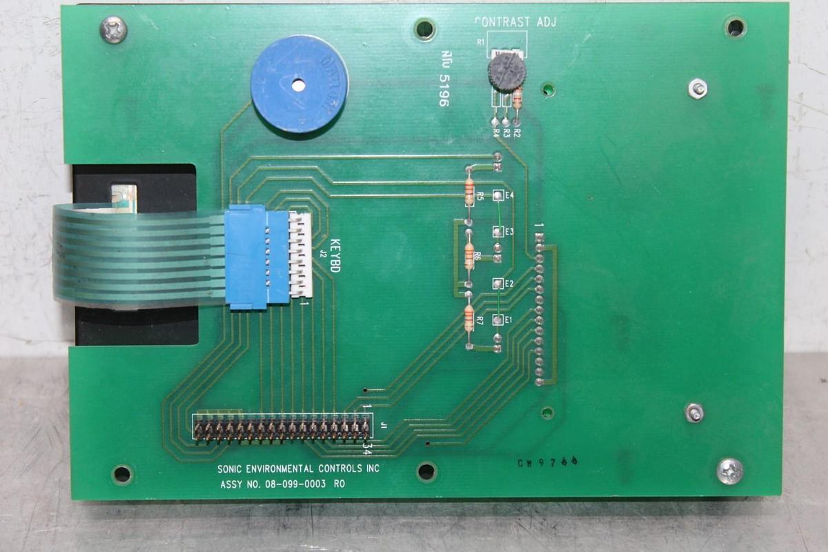Used SONIC ENVIROMENTAL ENVIRO-PURGE KEYPAD DISPLAY 08-099-0003-R0 **WARRANTY**