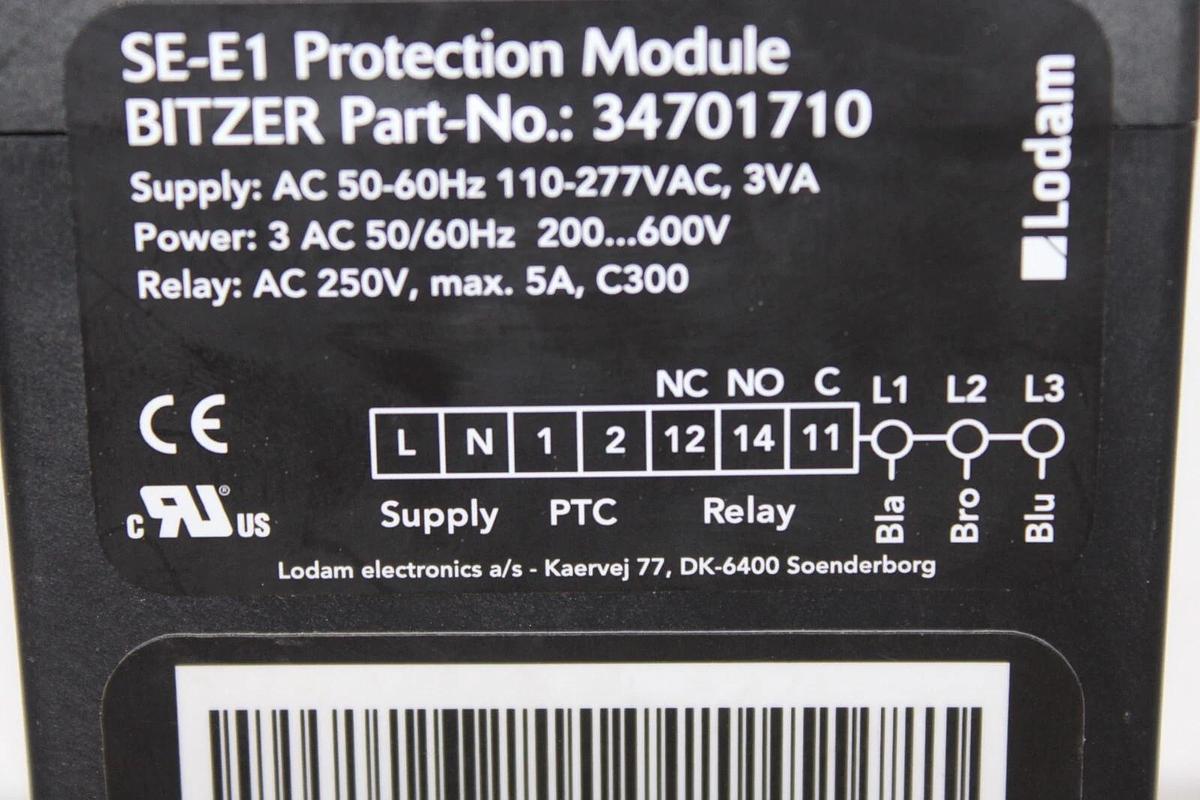Used LODAM SE-E1 BLITZER PROTECTION MODULE 34701710 240 VOLT 5 AMP **WARRANTY**