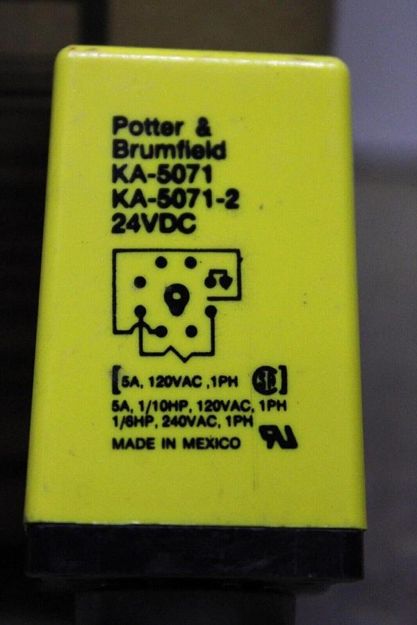 Used LOT OF 3 POTTER & BRUMFIELD RELAY KA-5071-2 5 AMP 120 VAC **WARRANTY INCLUDED**