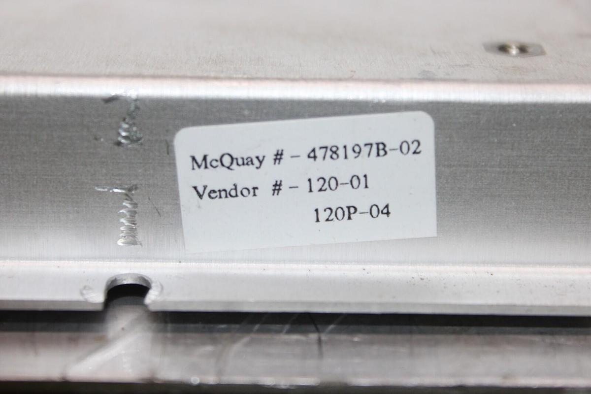 Used MCQUAY CONTROL CIRCUIT BOARD MODULE 120-01 REV. A 478197B-01 120P-04
