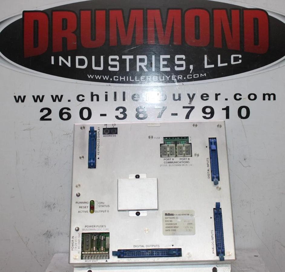 Used MCQUAY CHILLER CONTROL MODULE 860-654873B-06 250-06 **WARRANTY INCLUDED**