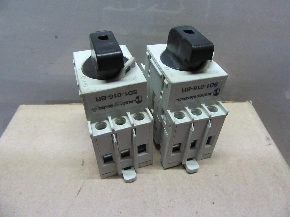 Used LOT OF 2 TECHNOELECTRIC SWITCH SD1-016-BR 600 VOLT 16 AMP **WARRANTY INCLUDED**