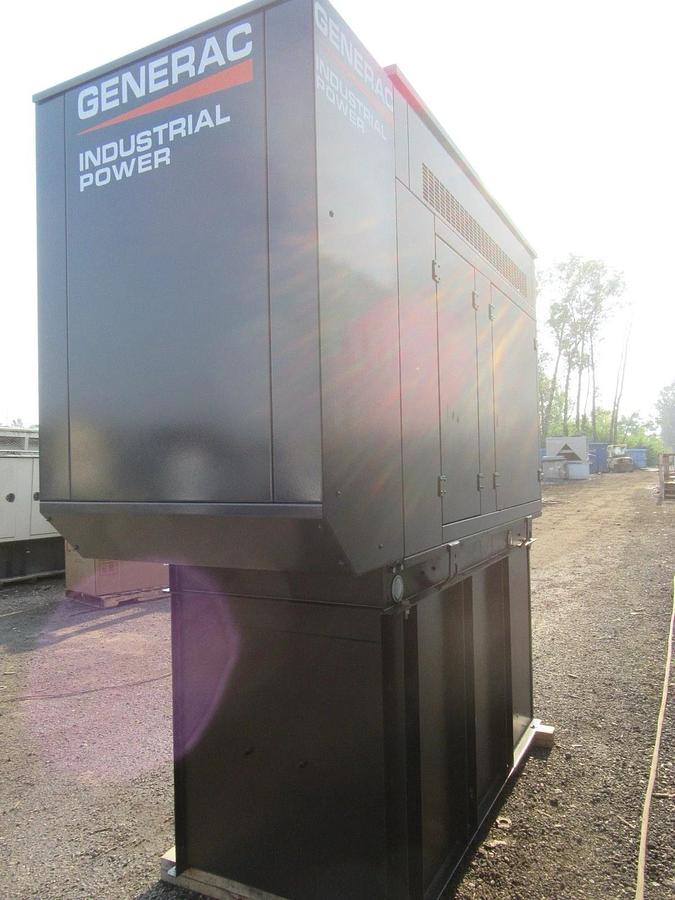 Used 30 KW DIESEL GENERATOR GENERAC 120/240 VOLT ONLY 305 HRS SOUND ENCLOSED VIDEO