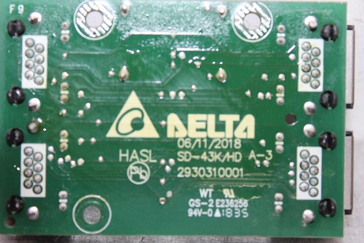 Used DELTA HASL CIRCUIT BOARD SD-43K/HD 2930310001 **WARRANTY INCLUDED**