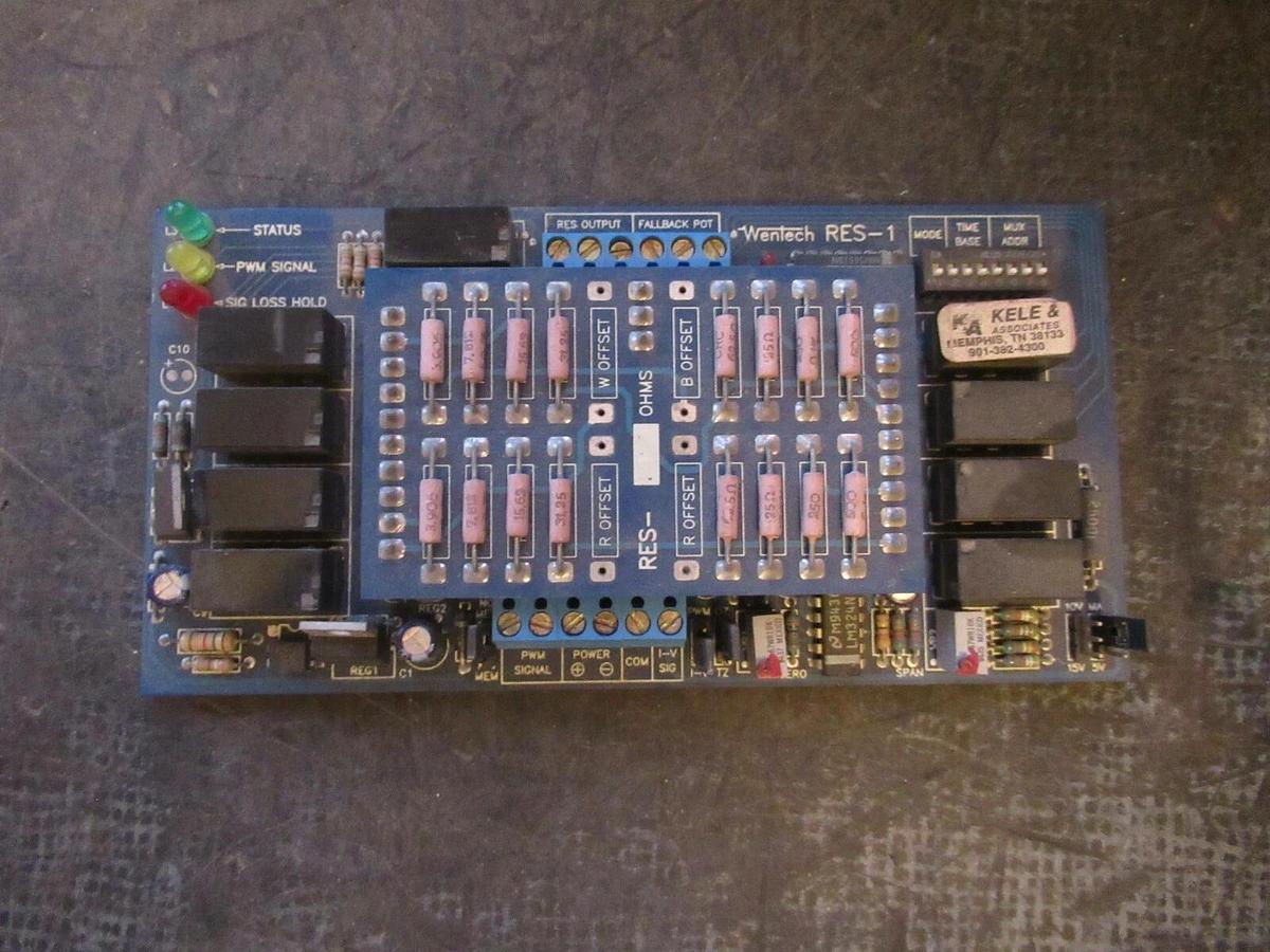Used WENTECH UNIVERSAL RESISTANCE TRANSDUCER CIRCUIT BOARD RES-1 *WARRANTY INCLUDED*