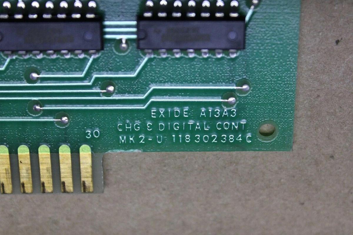 Used EXIDE CIRCUIT BOARD CHG & DIGITAL CONT 118-302-384-C 1010723720