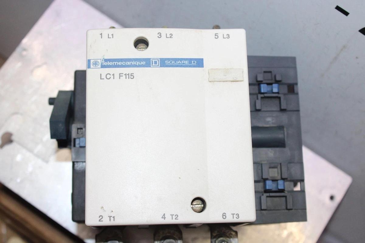 Used TELEMECANIQUE CONTACTOR LC1F115 600 VAC 175 AMP 3-POLE *WARRANTY*