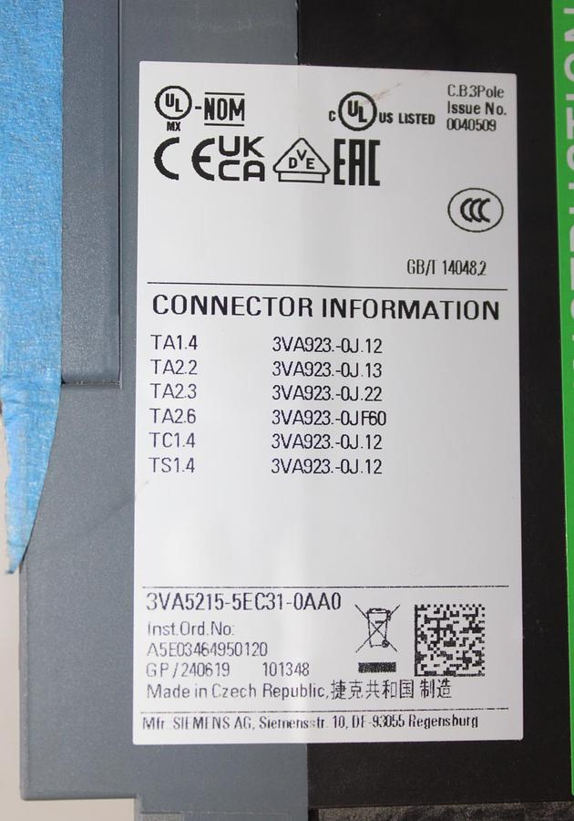 Used SQUARE D I-LINE CIRCUIT BREAKER MH36600 600 AMP 600 VAC 3-POLE