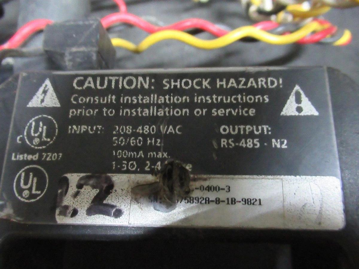 Used VERIS HAWKEYE 8000 N2 POWER METER 208-480 VAC 100 mA RS-485-N2