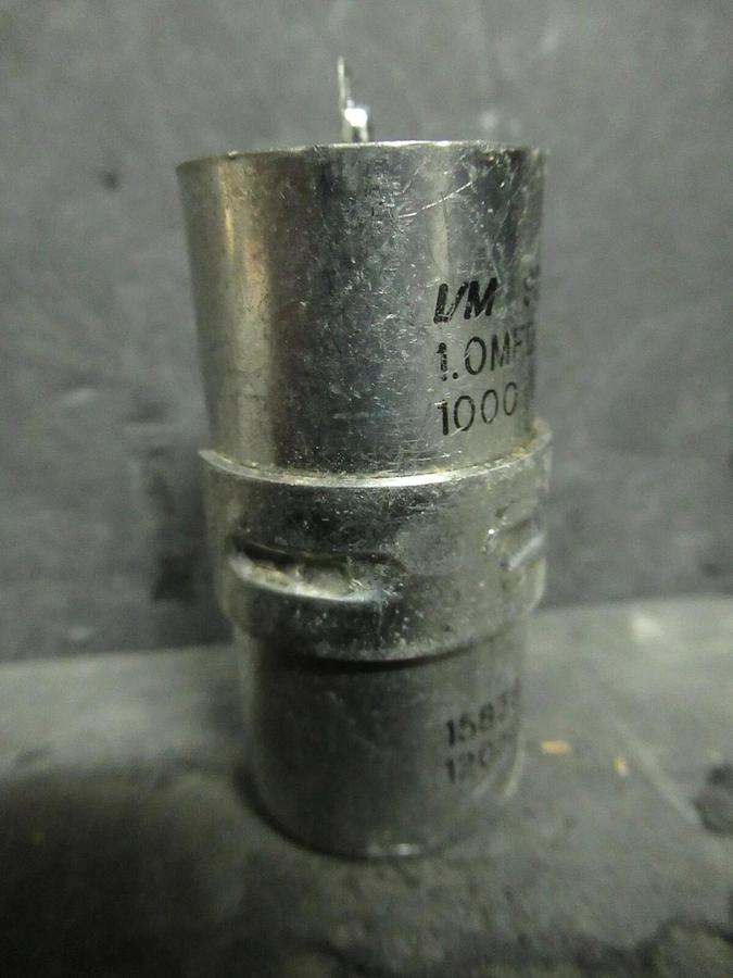 Used I/M SPEC 9245 ALUMINUM CASED CAPACITOR 1 uF 1.0 MFD 1000 VDC 15839 120525-006