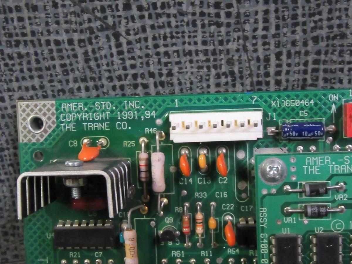 Used TRANE CHILLER BOARD X13650464 6400-0851-01 REV D WITH BOARD  6400-0738-01