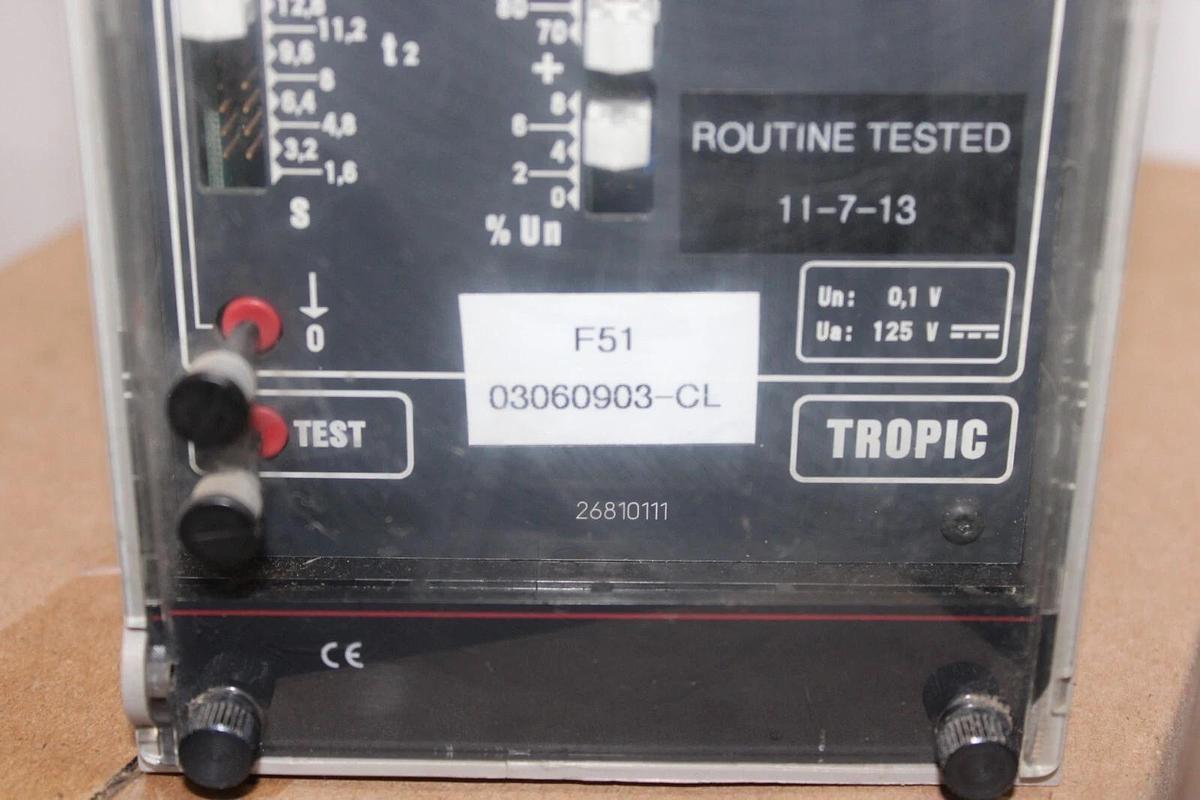 Used ALSTOM TUG 0212 TROPIC RELAY 2681011 03060903-CL 125 VDC **WARRANTY**