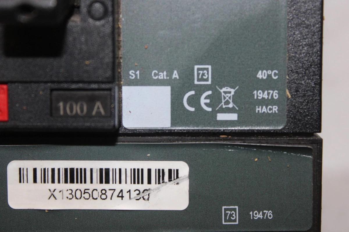 Used SQUARE D POWERPACT CIRCUIT BREAKER HJL36100 3-POLE 100 AMP 600 VAC *WARRANTY*