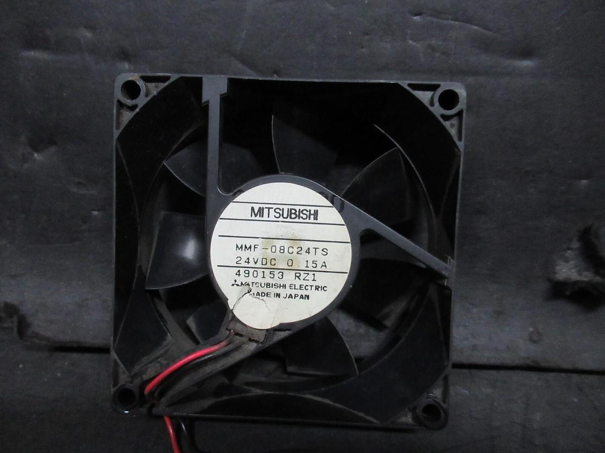 Used MITSUBISHI COOLING FAN MMF-08C24TS 24 VDC 0.15 AMP 490153-RZ1