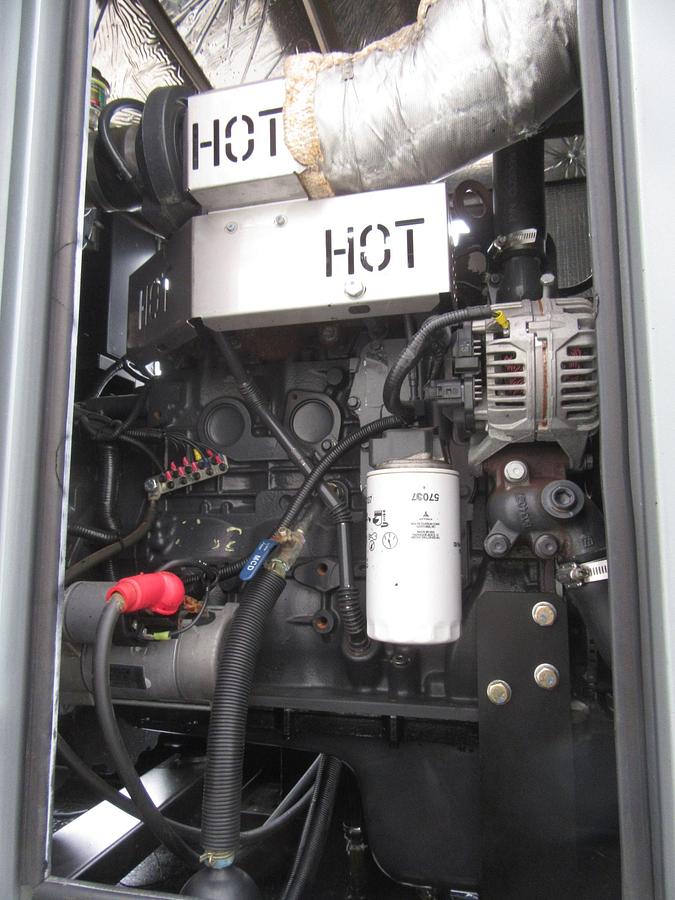Used 48 KW DIESEL GENERATOR GENERAC 120/240 V FPT 366 HRS SOUND ENCLOSED VIDEO 50 KW