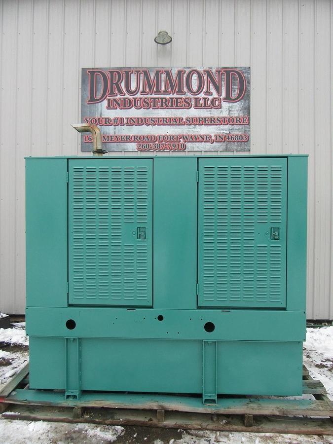 Used 40 KW 50 KW DIESEL GENERATOR CUMMINS 120/240V B3.9-G1 RECONNECTABLE VIDEO