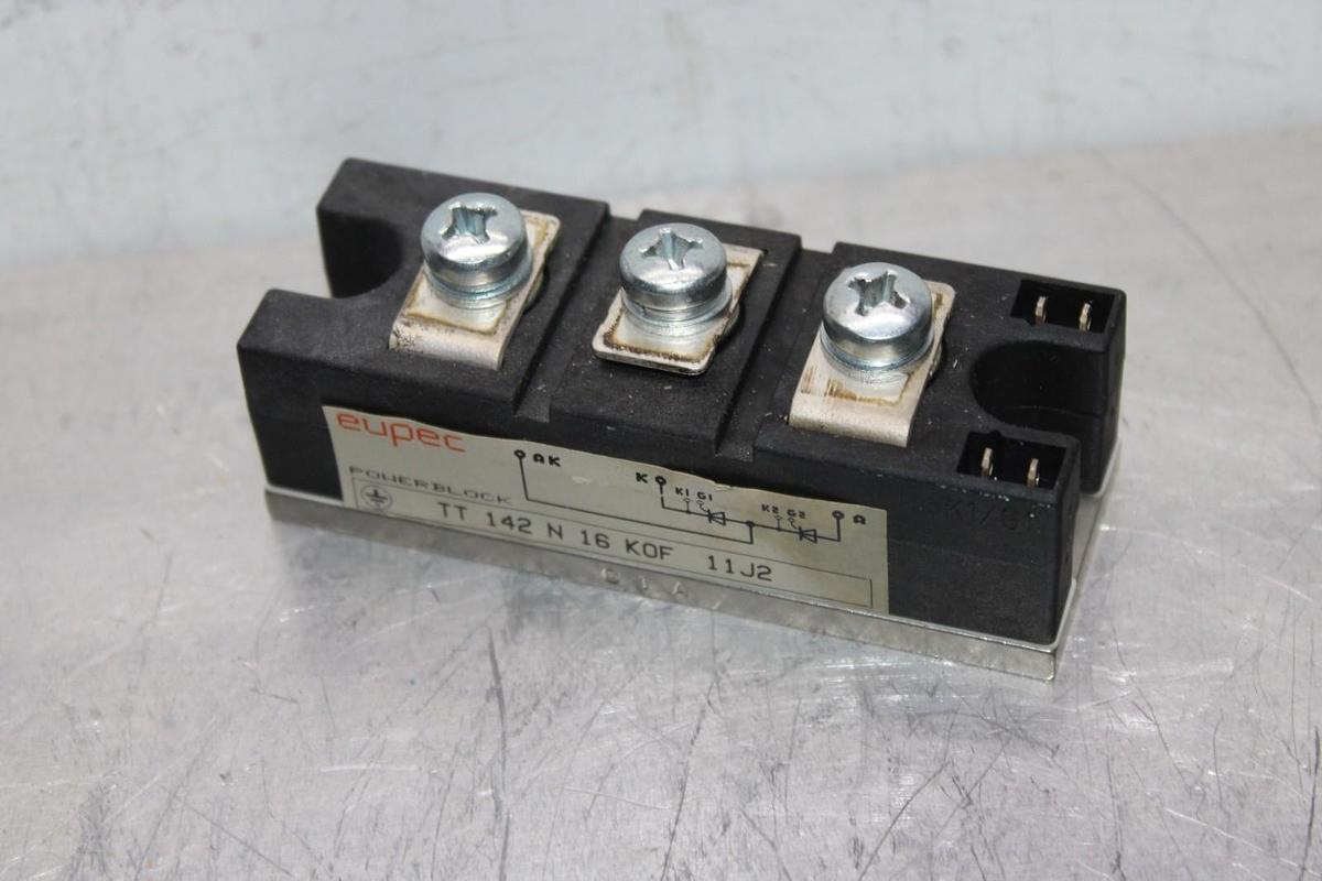 Used EUPEC IGBT POWERBLOCK MODULE TT-142-N-16-KOF-11J2 **WARRANTY INCLUDED**