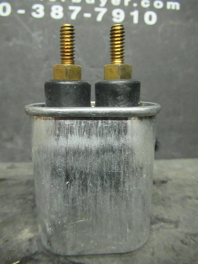 Used GE GENERAL ELECTRIC ALUMINUM CASED 2uF NON PCB CAPACITOR A97F8670S DIELEKTROL