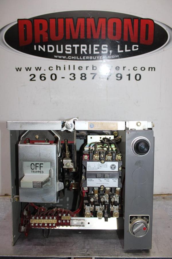 Used WESTINGHOUSE DS MCC DISCONNECT 672B294G01 30 AMP 600 VAC 25 HP SIZE 1