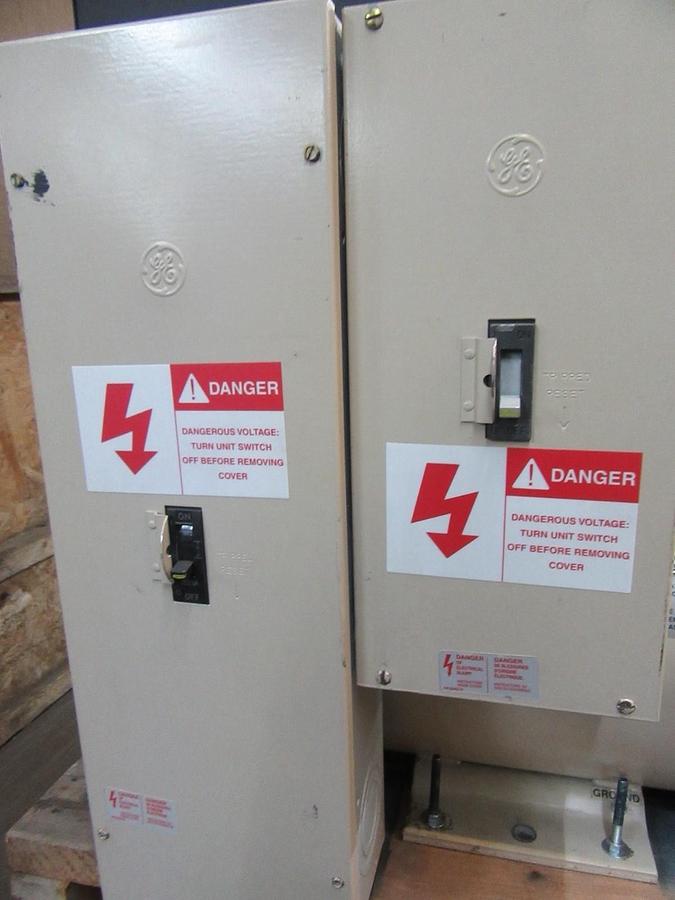 Used 85 KW KATOLIGHT GENERATOR HEAD SINGLE PHASE 3/11.5 GENERATOR CONTROLLER, BREAKER