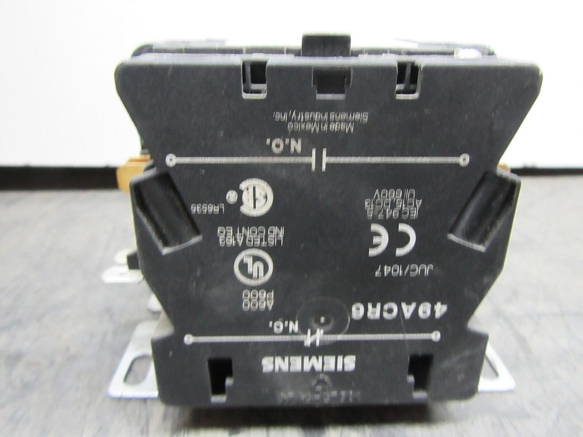 Used MARS 780 CONTACTOR 61430 600 VAC 30 AMP 3-PHASE 15 HP COIL: 24 VAC