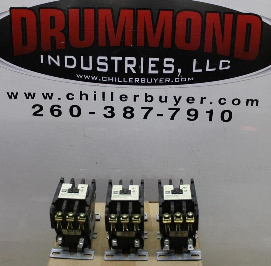 Used CUTLER HAMMER CONTACTOR C25DND330 30 AMP COIL: 120V **LOT OF 3**