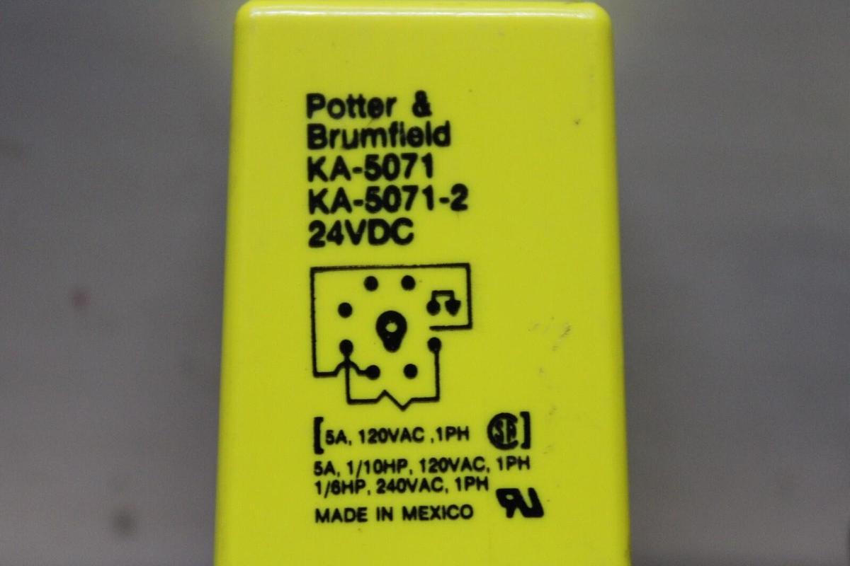 Used LOT OF 3 POTTER & BRUMFIELD RELAY KA-5071-2 120/240 VAC 5 AMP SINGLE PHASE