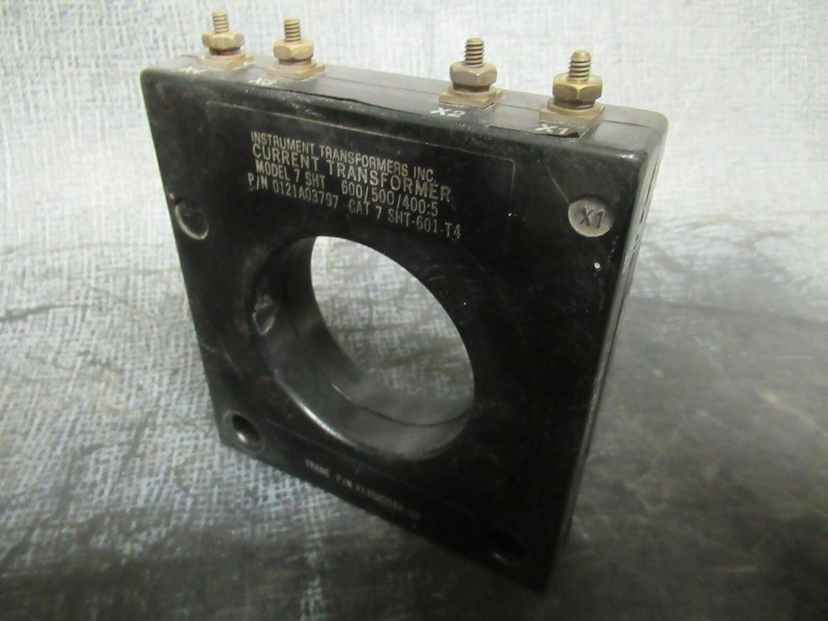 Used INSTRUMENT TRANSFORMERS CURRENT TRANSFORMER 0121A03797 600/500/400:5 50-400 HZ