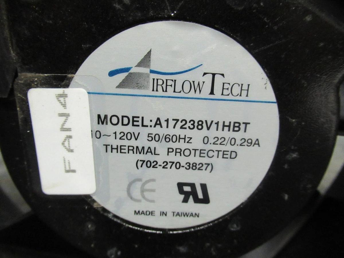 Used AIRFLOW TECH FAN MODEL:A17238V1HBT 120V .22/.29A **WARRANTY INCLUDED**