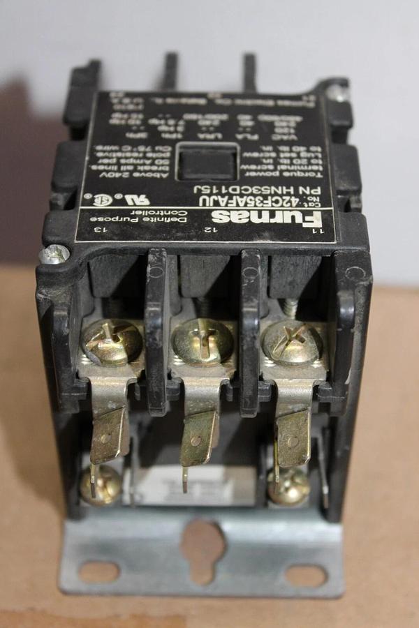 Used FURNAS CONTACTOR 42CF35AFAJU HN53CD115J 40 AMP 600 VAC COIL: 120V *LOT OF 2*