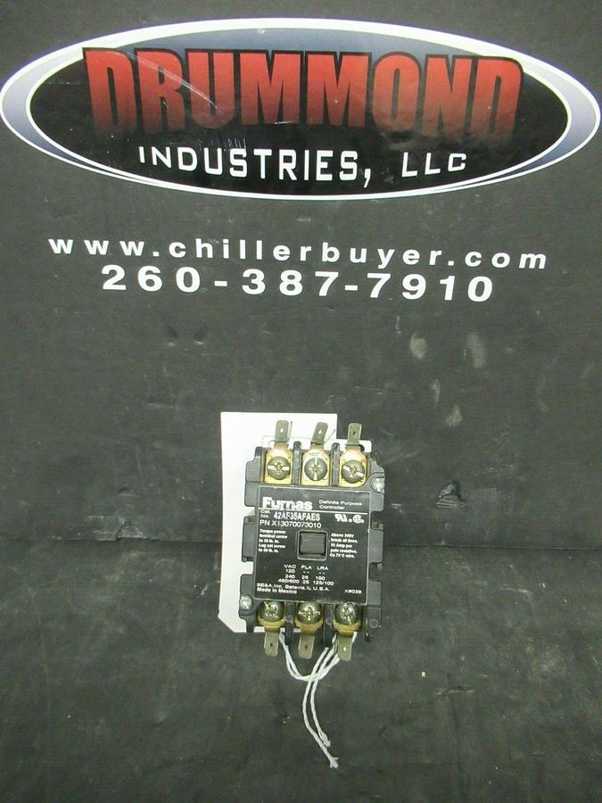 Used FURNAS CONTACTOR 42BF35AFAES 600 VAC 25 AMP 35 AMP/RES 120 VOLT COIL