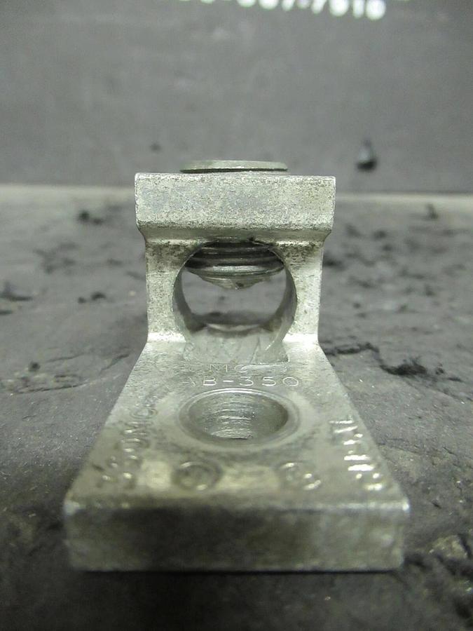 Used (3) QTY CMC AB-350 1 SINGLE BARREL MECHANICAL CONNECTOR LUGS TAP 350 MCM - 6