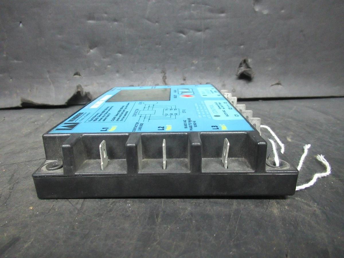 Used WAGNER DELUXE THREE PHASE VOLTAGE MONITOR DTP-3 90-600 VAC 10 AMP