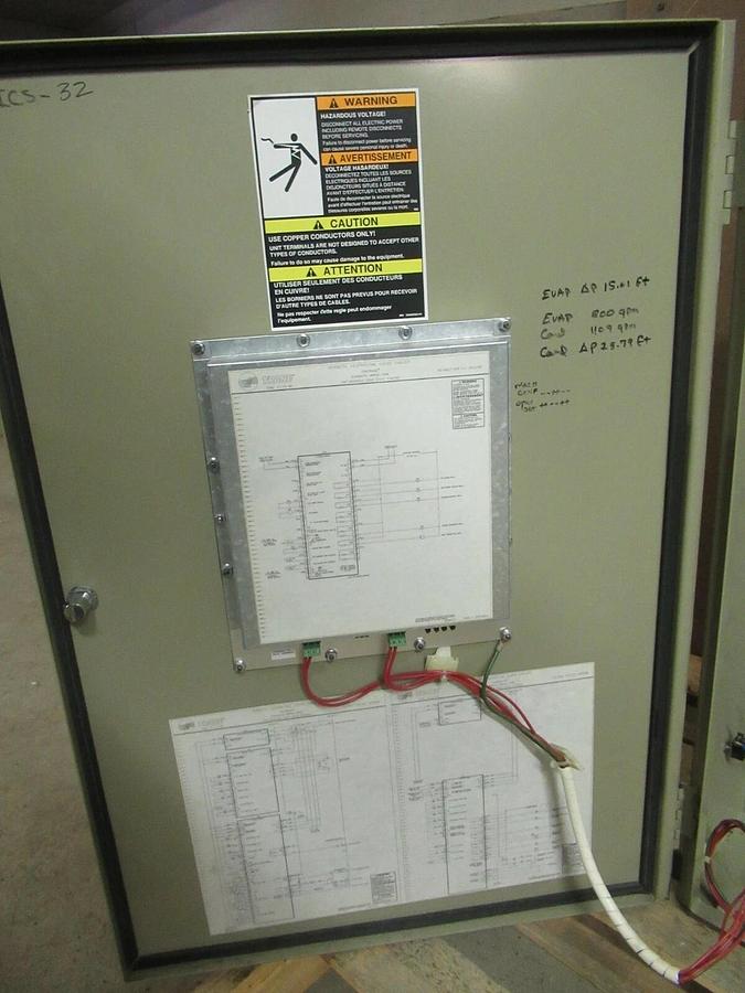 Used TRANE 500 TON CENTRAVAC ADAPTIVE CONTROL INTERFACE CVHE500 CHILLER 460 VAC R-123