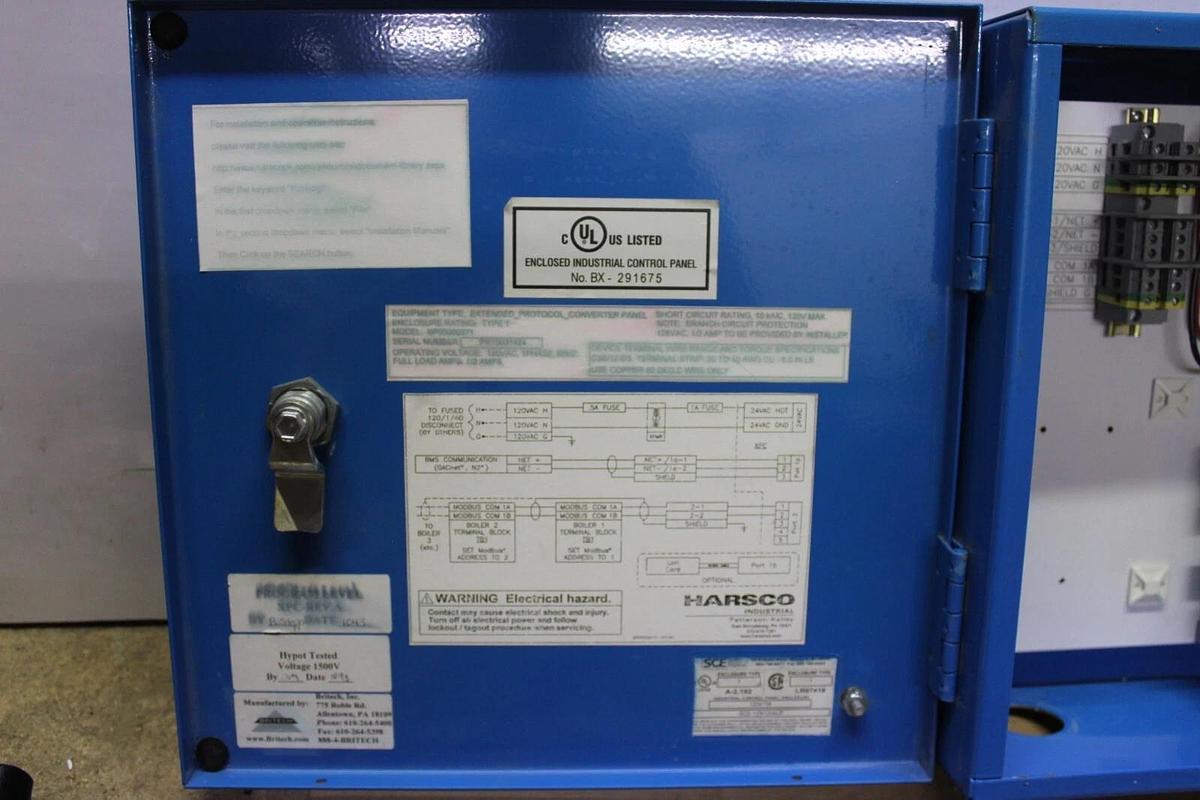 Used HARSCO XPC ENCLOSED ENERGY MANAGEMENT SYSTEM E143900 24 VAC 10 VA 0.42 AMP