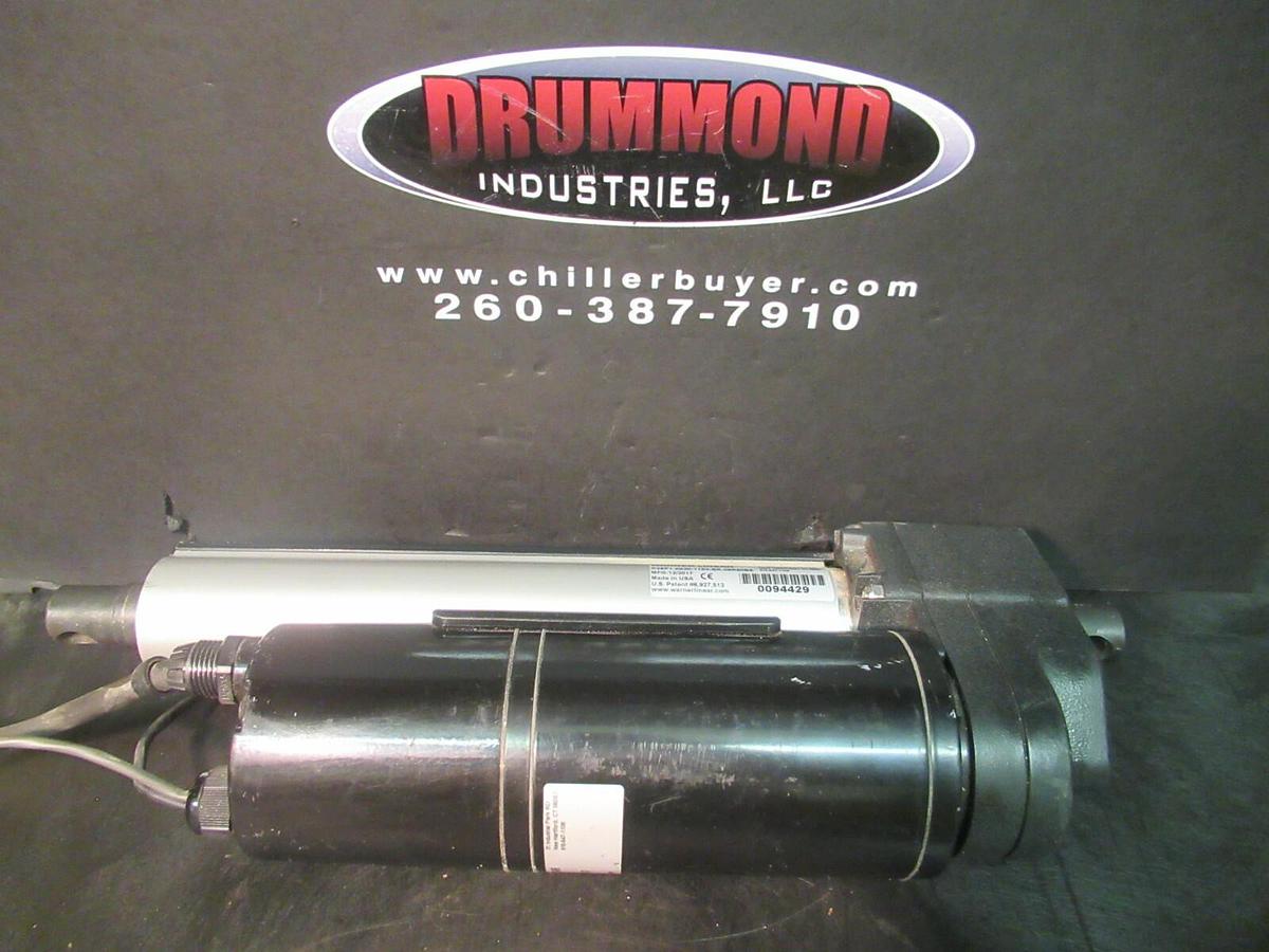 Used WARNER LINEAR B-TRACK SCREW ACTUATOR K2EP1.2G30-115V-BR-06R90 027-0188-115V-7