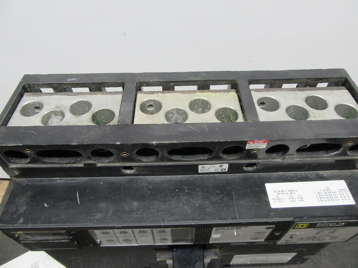 Used SQUARE D CIRCUIT BREAKER NXP361200GMT 1200 AMP 600V W/ ARP100 AND GROUND FAULT