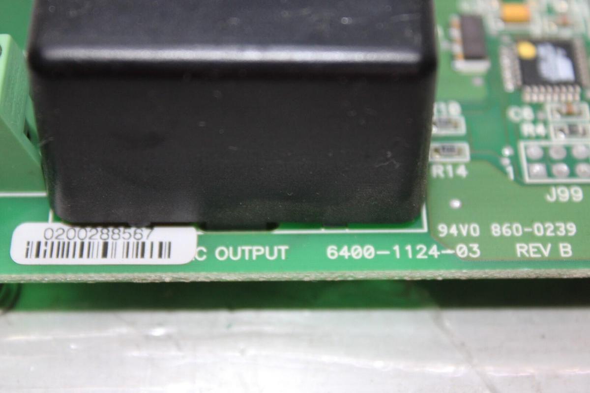 Used TRANE DUAL TRIAC OUTPUT CIRCUIT BOARD X13650734-04 REV. D 6400-1124-03 REV. B