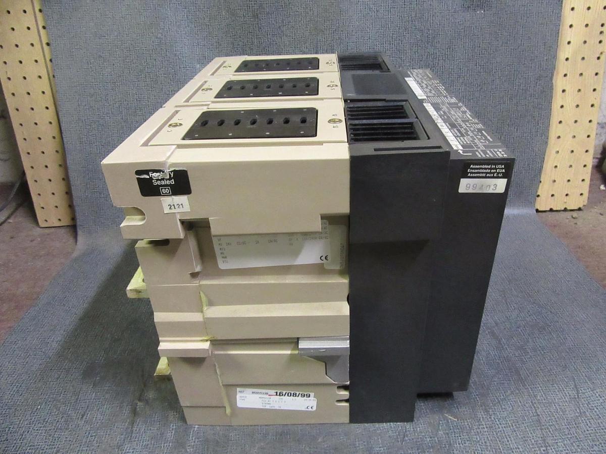 Used 1600 AMP SQUARE D MP16H1 MASTERPACT BREAKER 1600A 3P 600V  STR58U W/ LSI MP16HI