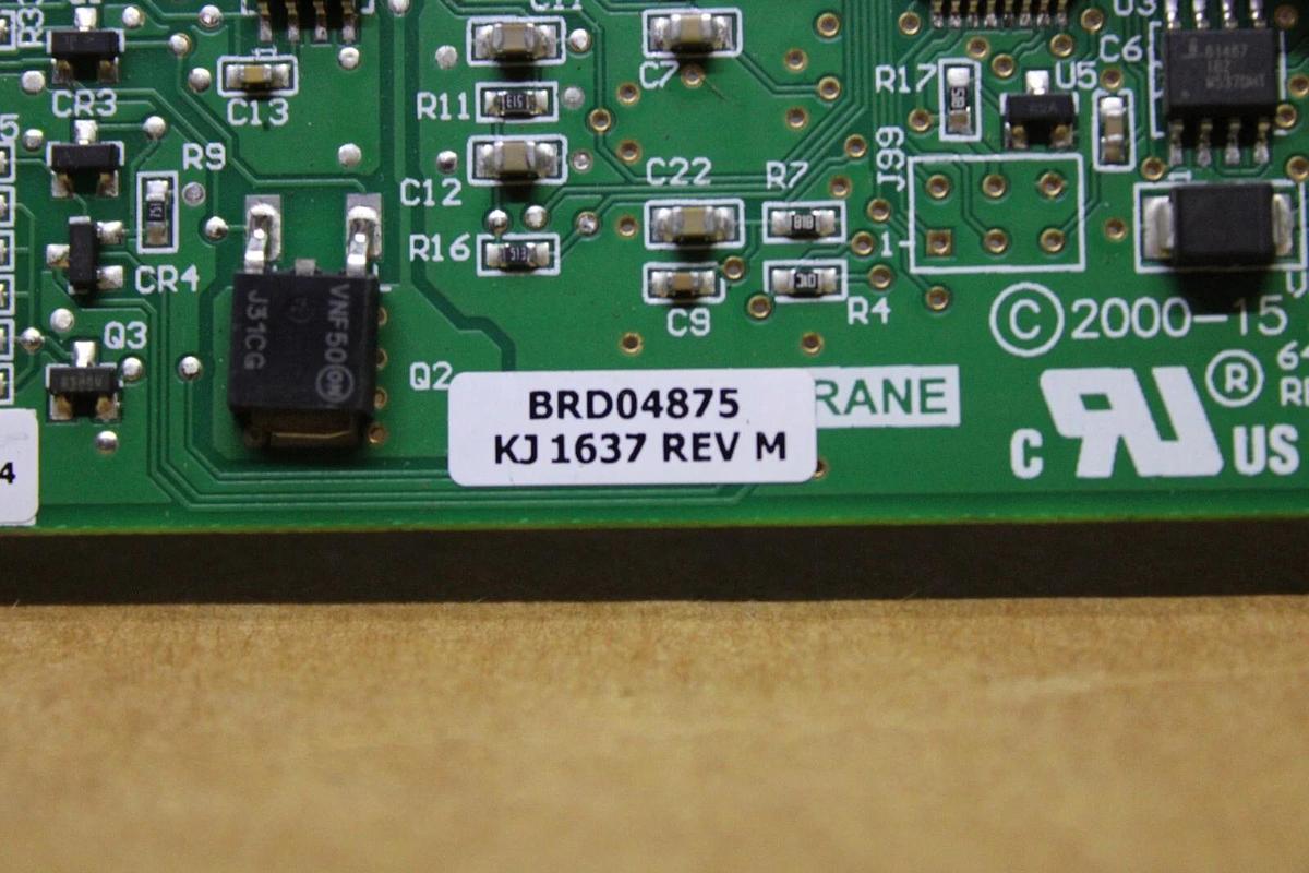 Used TRANE DUAL ANALOG I/O CIRCUIT BOARD 6400-2713-01 REV. C BRD04875 KJ1637 REV. M