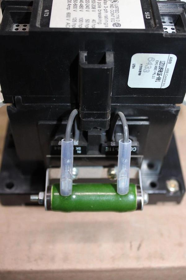 Used ABB CONTACTOR EH-145 600 VAC 3-POLE 200 AMP 125 HP COIL: 24VDC