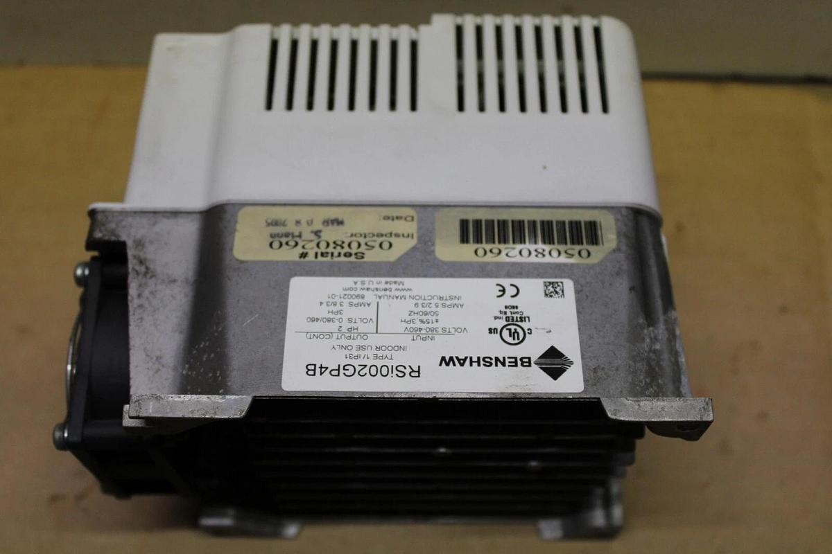 Used BENSHAW VARIABLE FREQUENCY DRIVE RSI002GP4B 480 VAC 2 HP 3-PHASE 5.2 AMP
