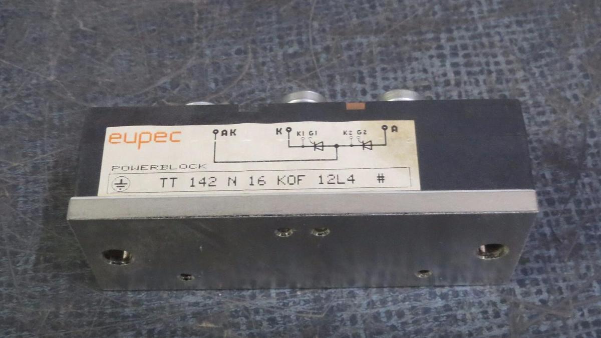 Used *SET OF 3* USED EUPEC POWER BLOCK  MODEL: TT142N16KOF12L4