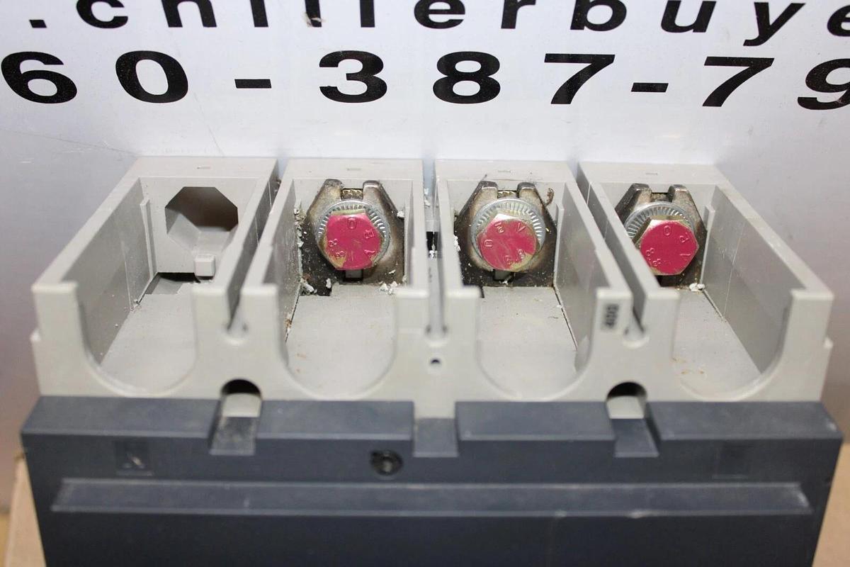 Used MERLIN GERIN INTERPACT MOLDED CASE SWITCH INS400 400 AMP 750 VOLT 3-POLE