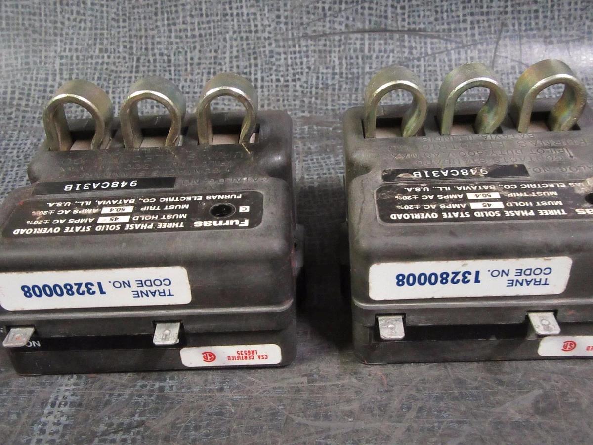 Used FURNAS SOLID STATE OVERLOAD RELAY 948CA31B TRANE # 13280008