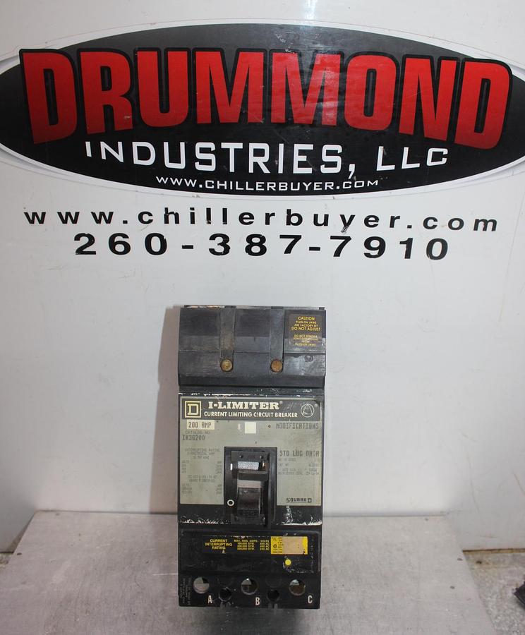Used SQUARE D I-LINE CIRCUIT BREAKER KA36110 SERIES 2 110 AMP 600 VAC 3-POLE
