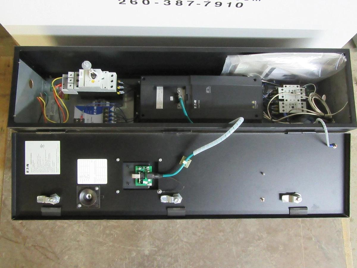 Used EATON VARIABLE SPEED DRIVE H-MAX INTELLIPASS HMX0143NA 480 VAC 14 AMP 10 HP